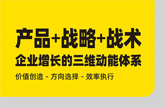 產(chǎn)品、戰(zhàn)略、戰(zhàn)術(shù)——構(gòu)建企業(yè)增長(zhǎng)的三維動(dòng)能體系