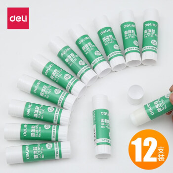 得力	固體膠 7103 36g/12支 全國統(tǒng)一價：22元